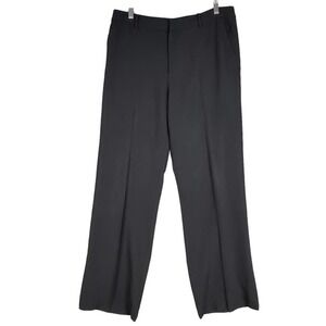 Lauren Ralph Lauren Womens Pants Silk‎ Black Size 12 Lined Straight Leg Classic